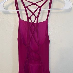 short pinkish-purple dress
